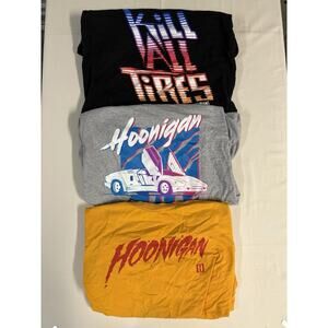 OG Hoonigan Lot Of 6 Graphic T-Shirts Mens 2XL XXL - Kill All Tires, Lamborghini